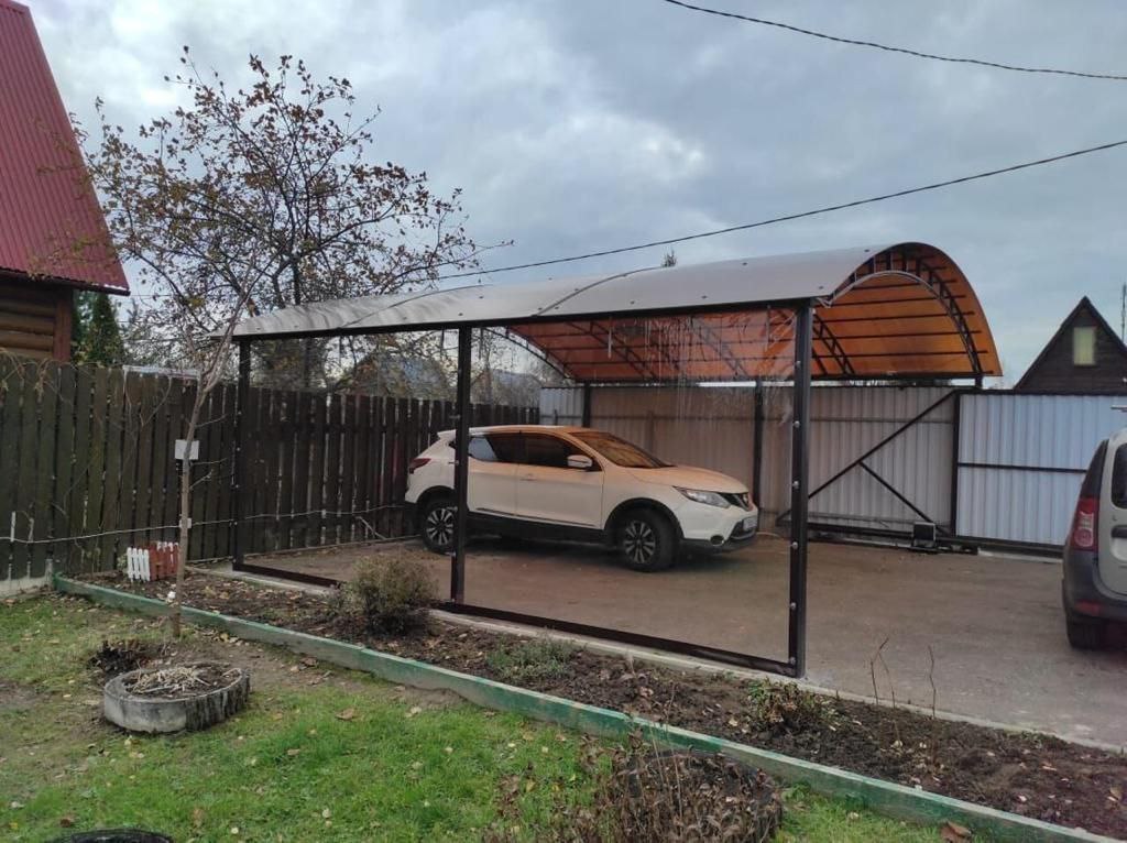 Прозрачные шторы ПВХ для навеса под автомобиль в Лисках